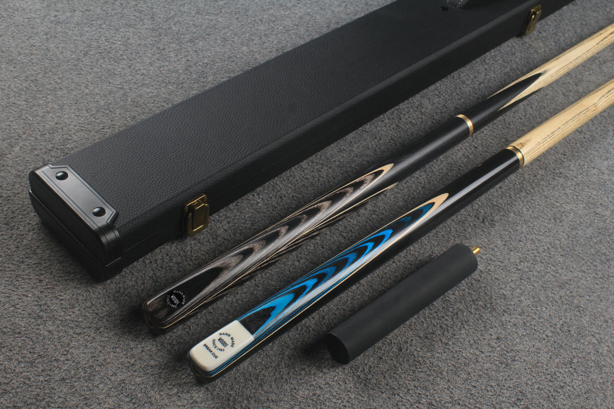 3/4 ASH english pool cue + break cue + case # 8833
