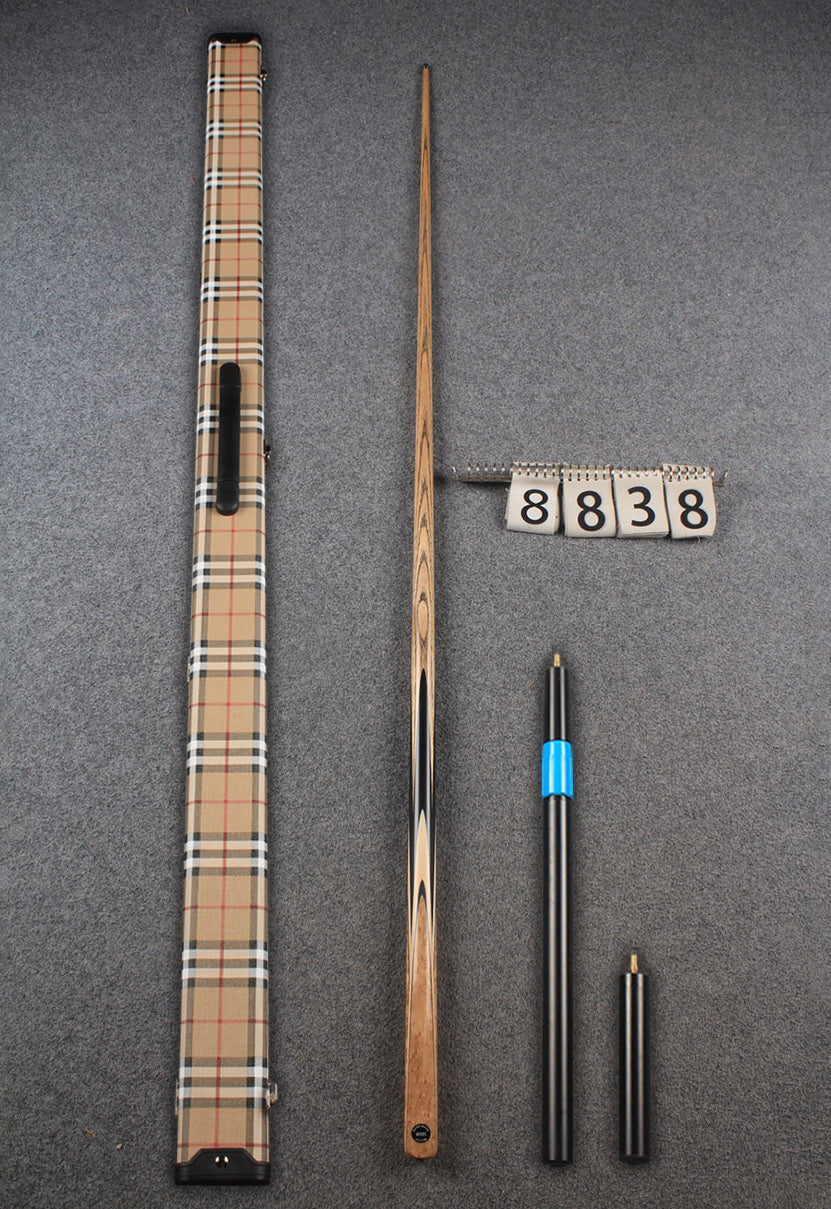 1 piece ash snooker cue # 8838 woods custom cue WOODS CUES
