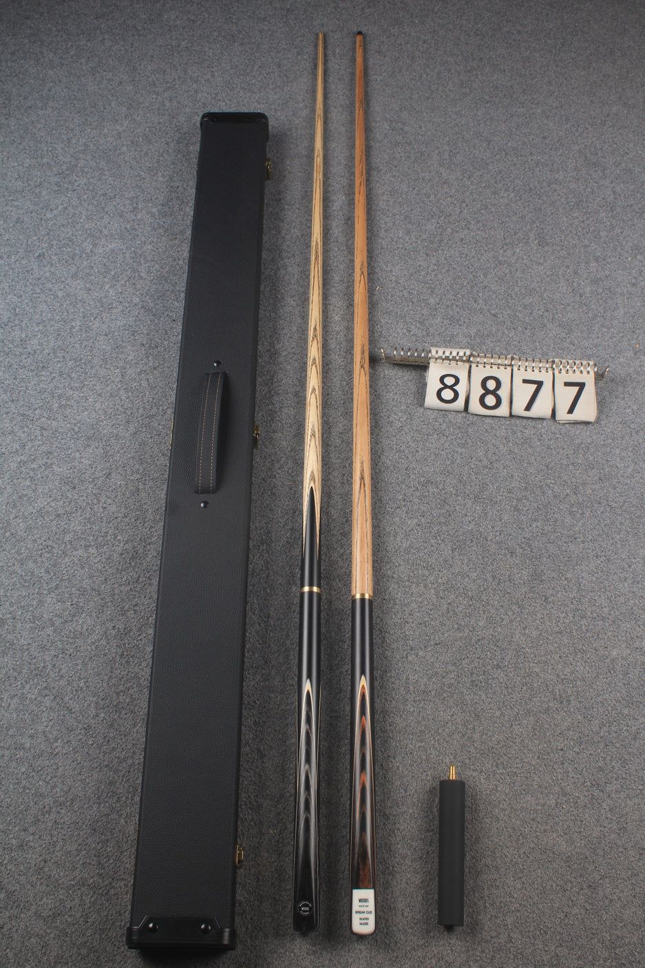 3/4 ASH english pool cue + break cue + case # 8877