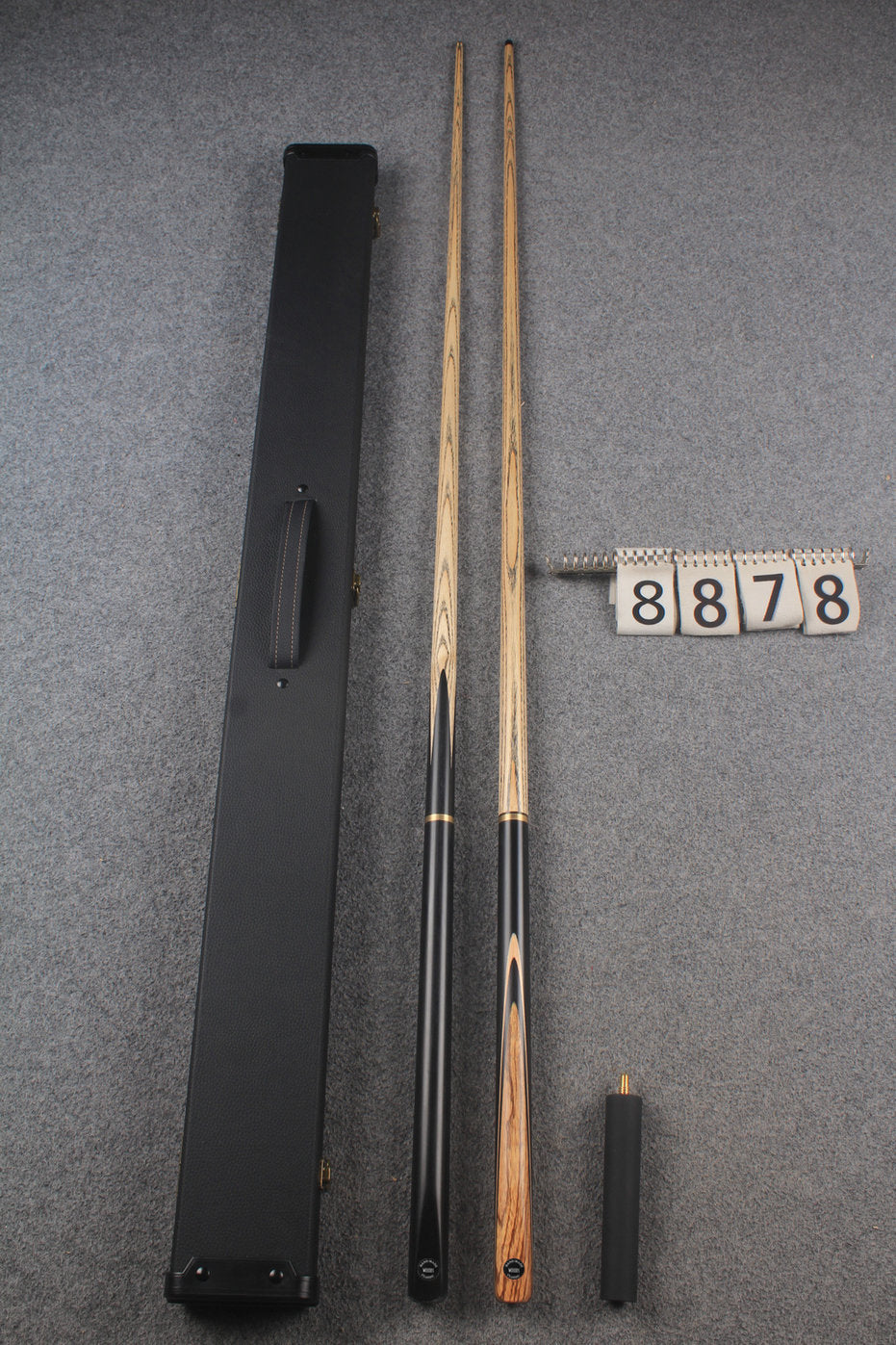3/4 ASH english pool cue + break cue + case # 8878