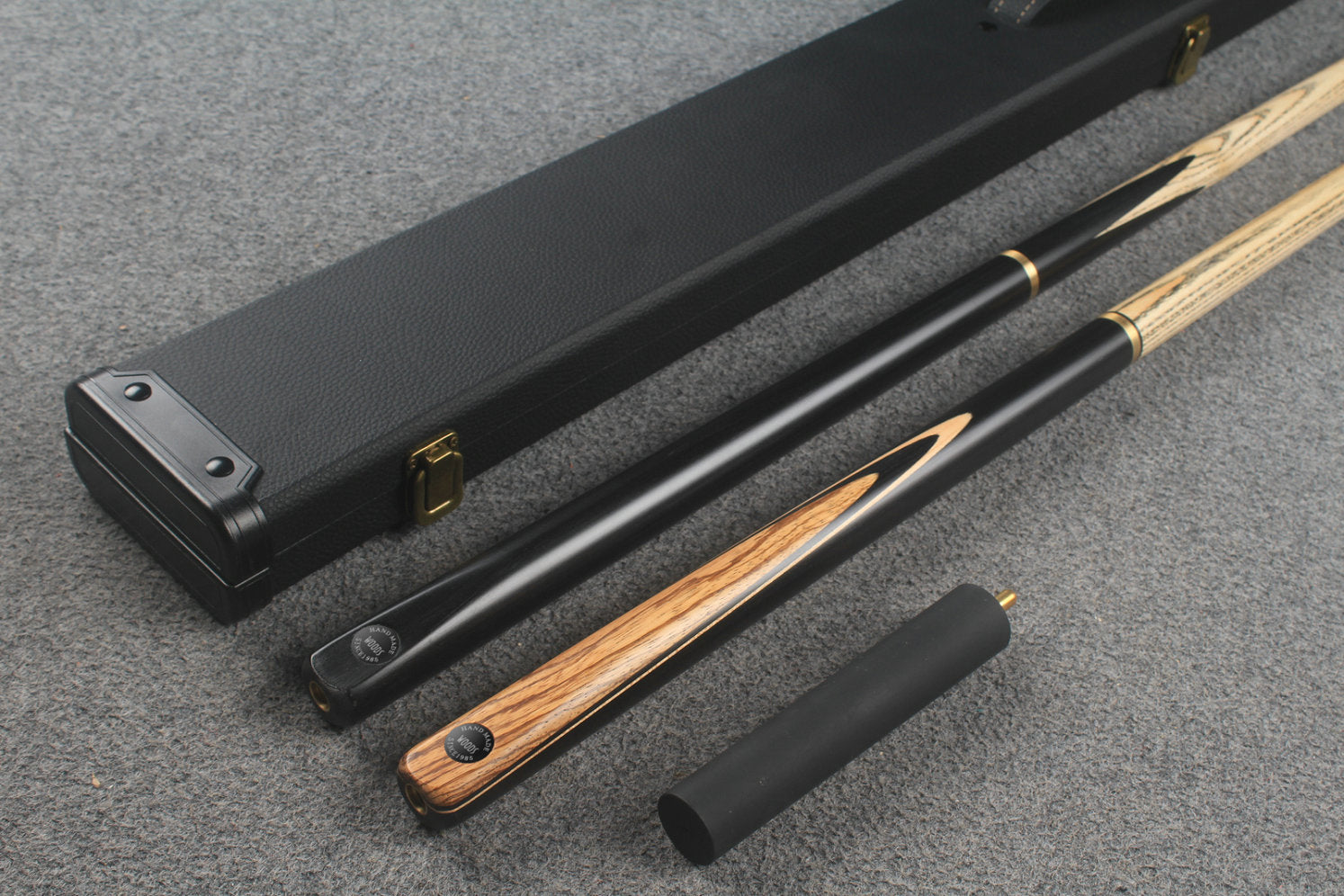 3/4 ASH english pool cue + break cue + case # 8878
