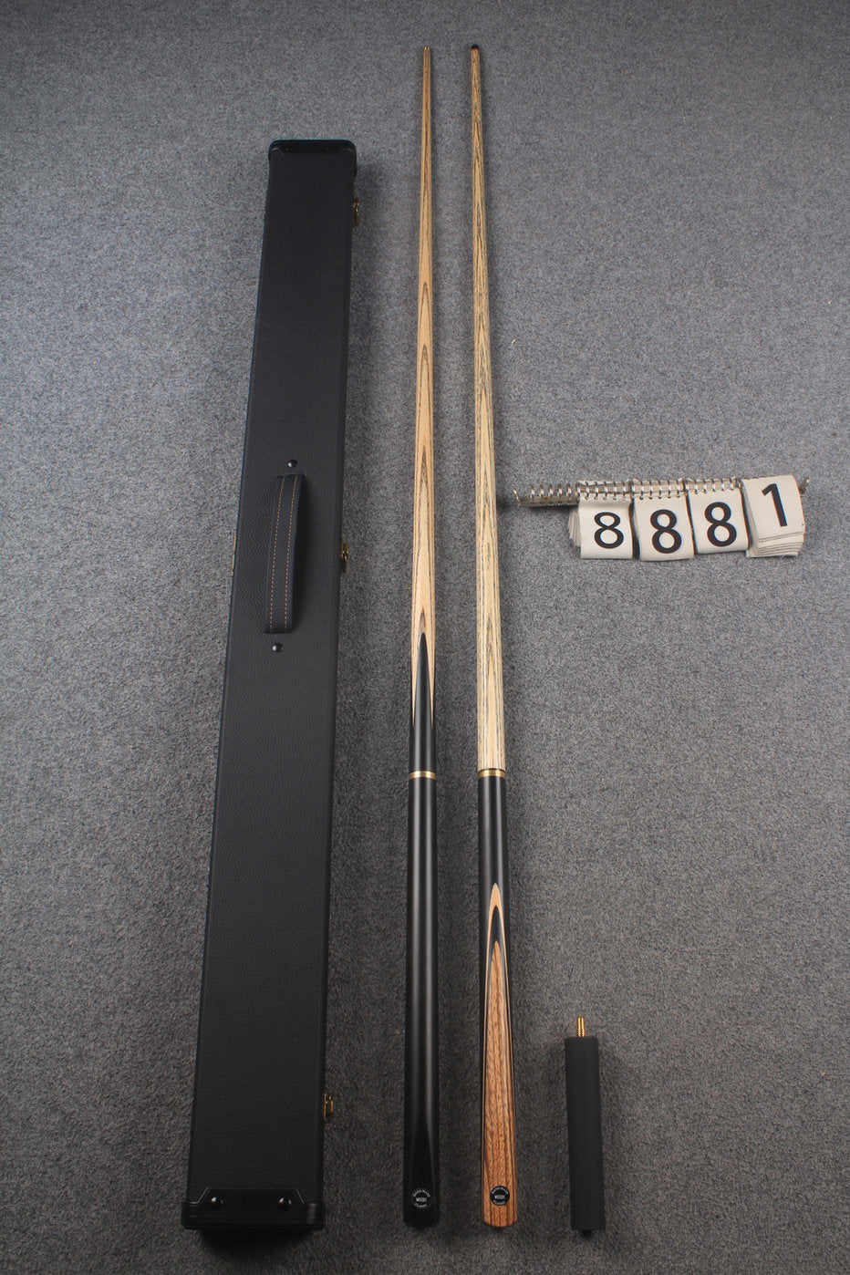 3/4 ASH english pool cue + break cue + case # 8881