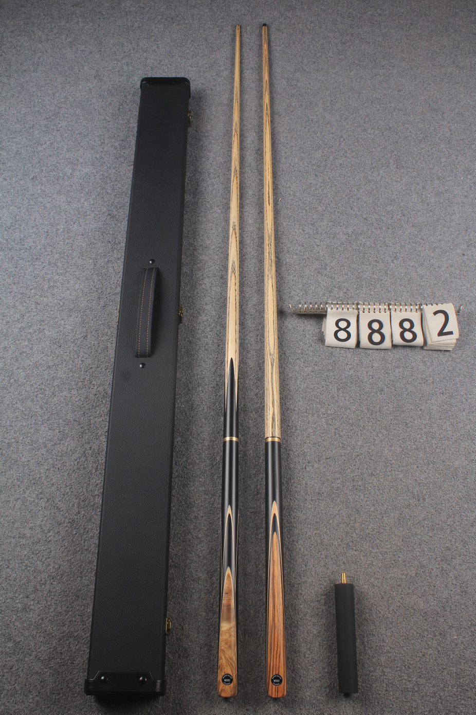3/4 ASH english pool cue + break cue + case # 8882