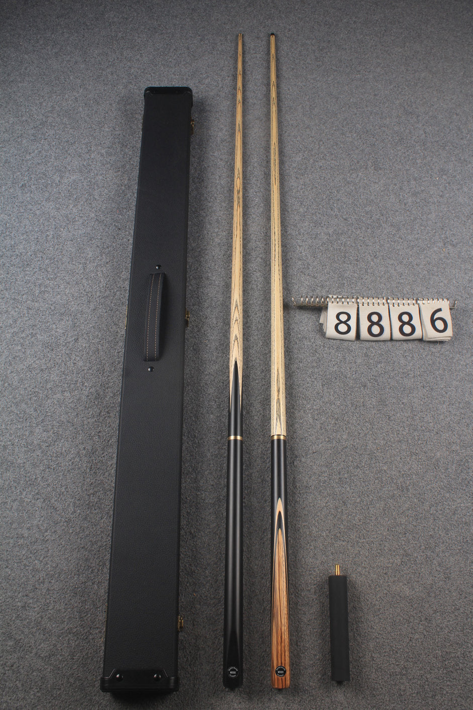 3/4 ASH english pool cue + break cue + case # 8886