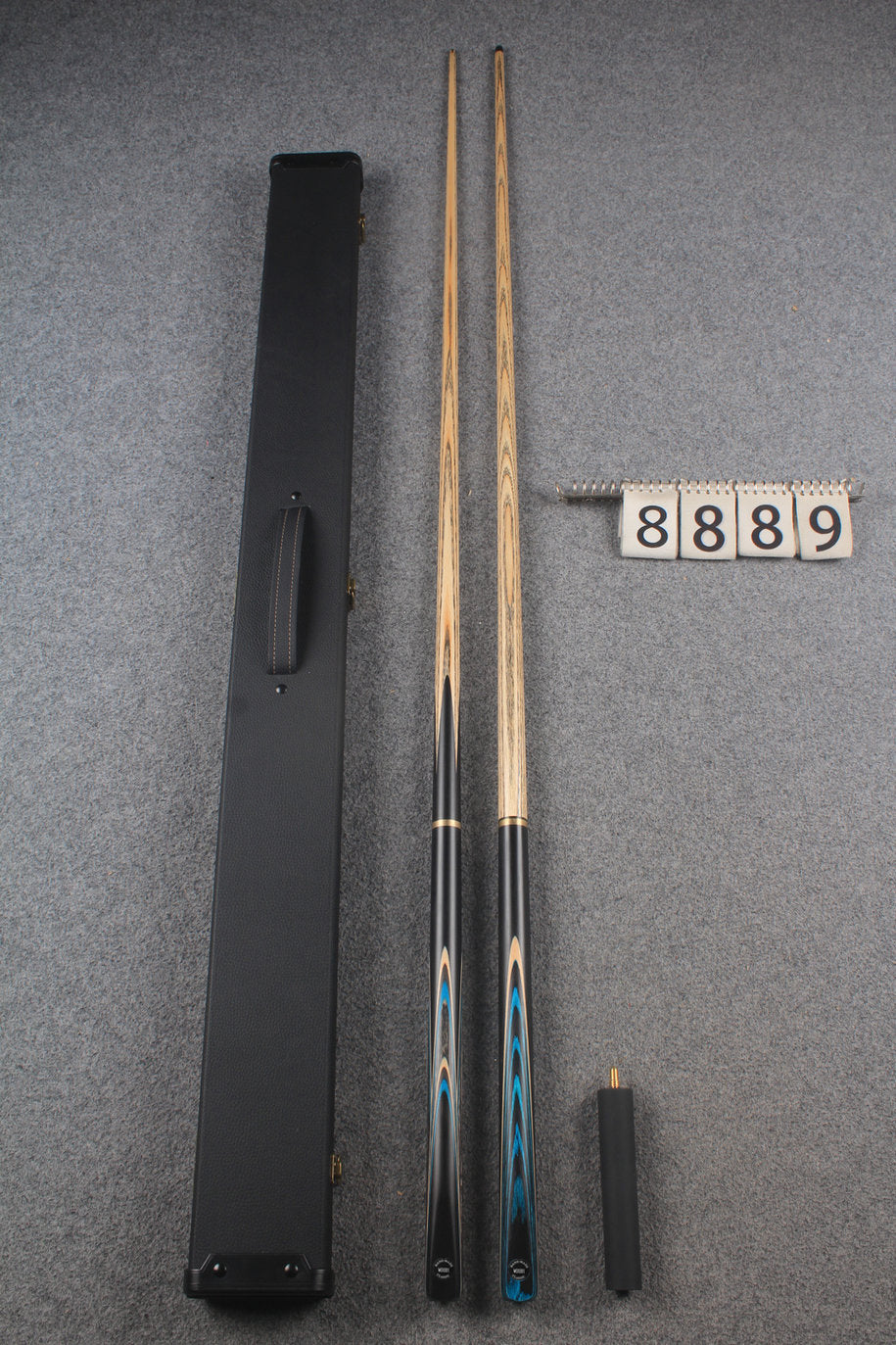 3/4 ASH english pool cue + break cue + case # 8889