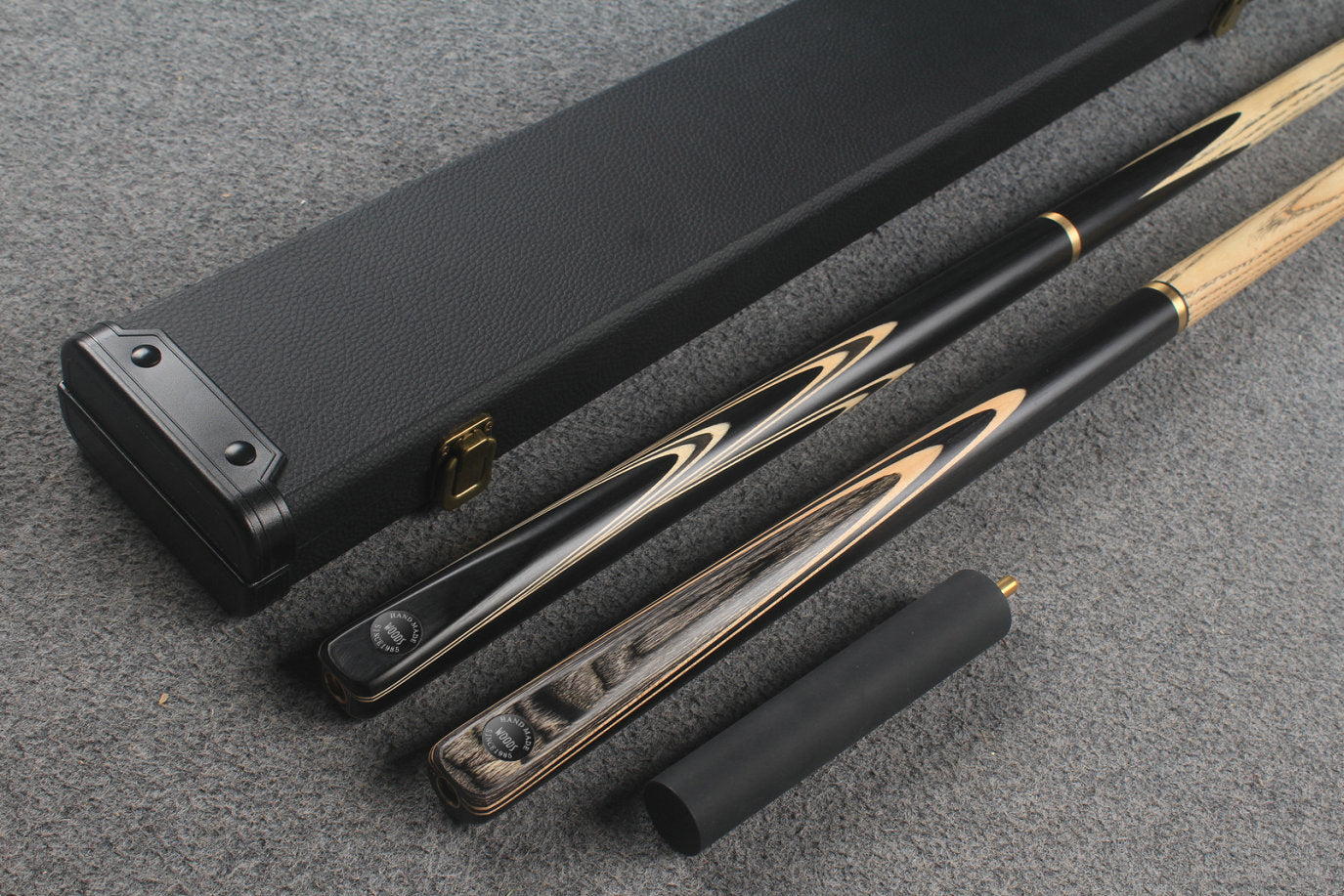 3/4 ASH english pool cue + break cue + case # 8890
