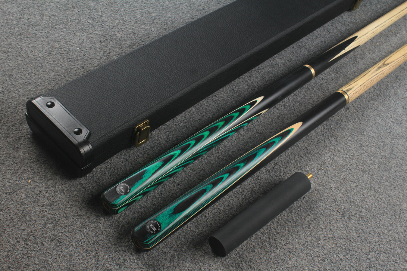 3/4 ASH english pool cue + break cue + case # 8891