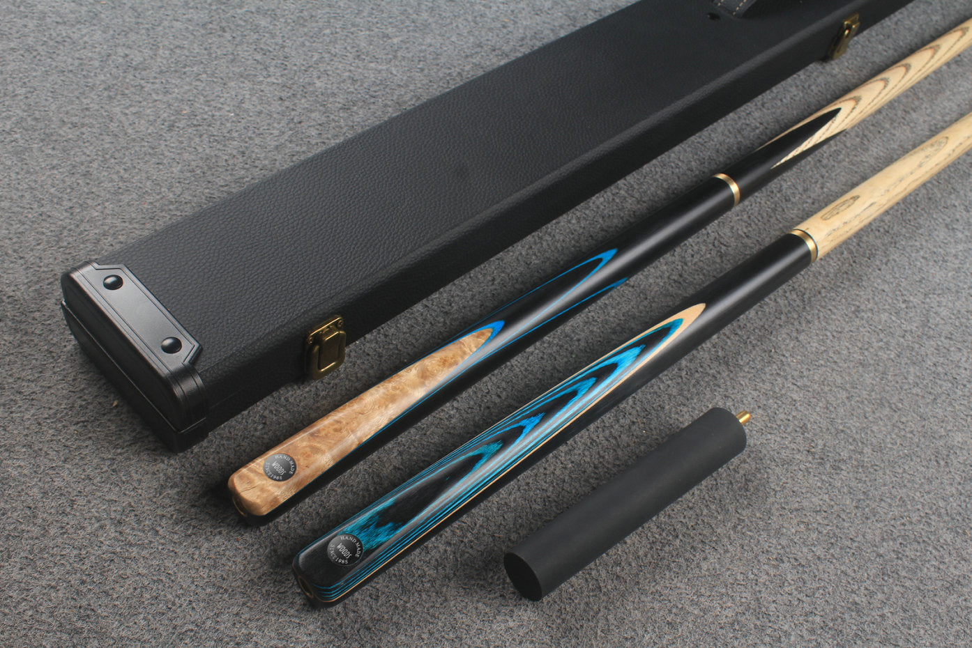 3/4 ASH english pool cue + break cue + case # 8892
