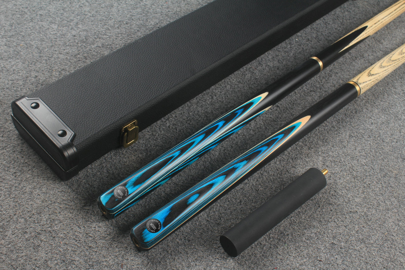 3/4 ASH english pool cue + break cue + case # 8893
