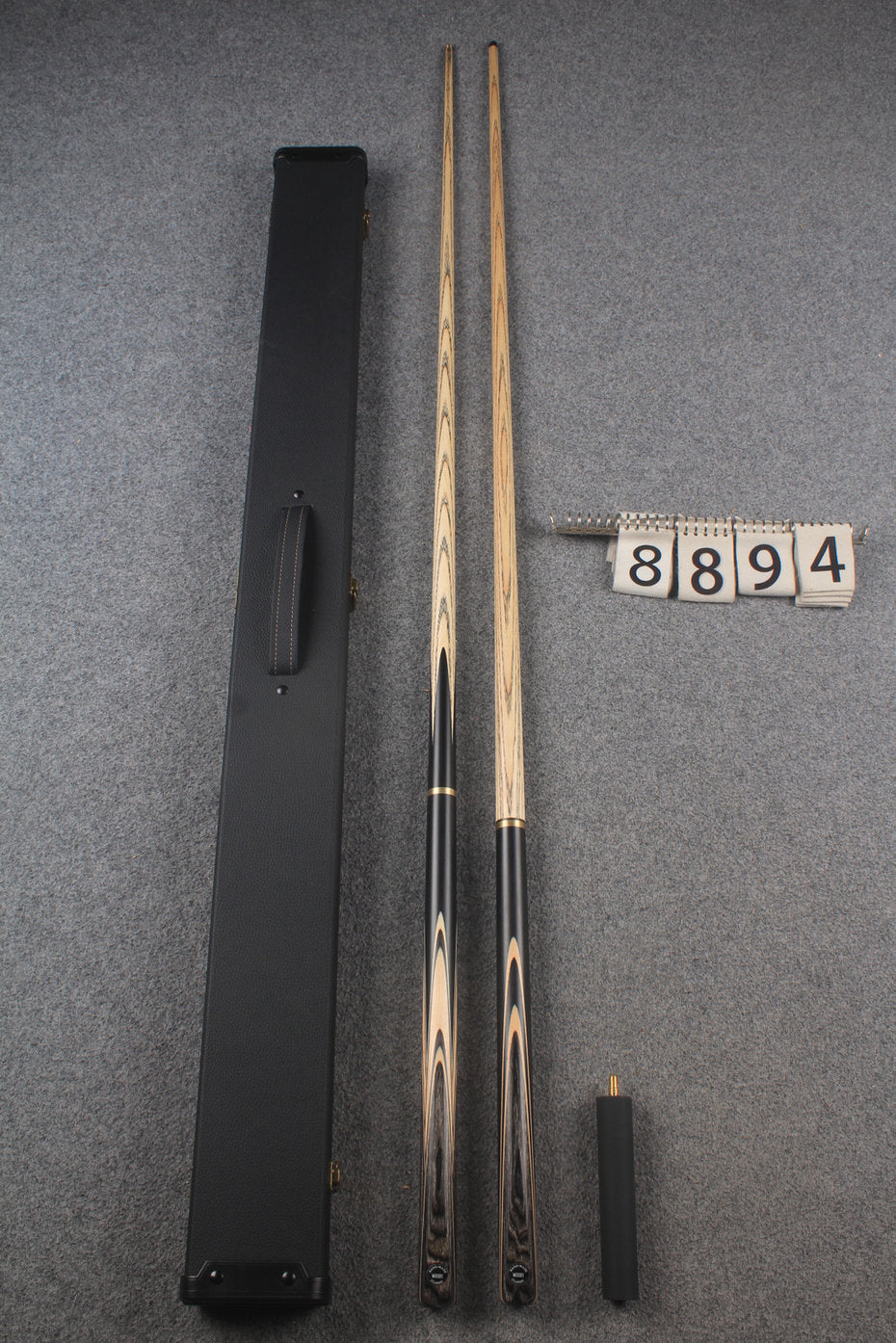 3/4 ASH english pool cue + break cue + case # 8894