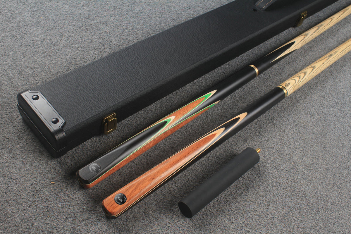 3/4 ASH english pool cue + break cue + case # 8895