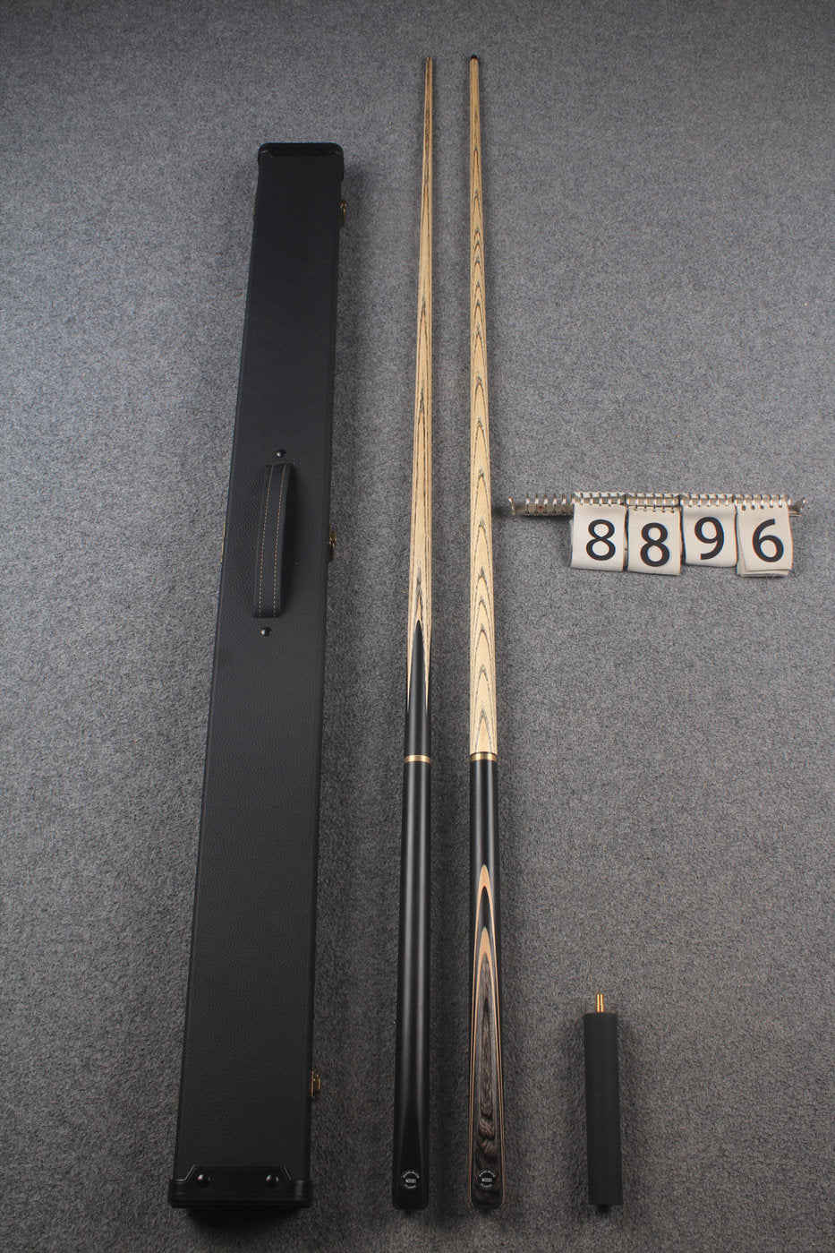 3/4 ASH english pool cue + break cue + case # 8896