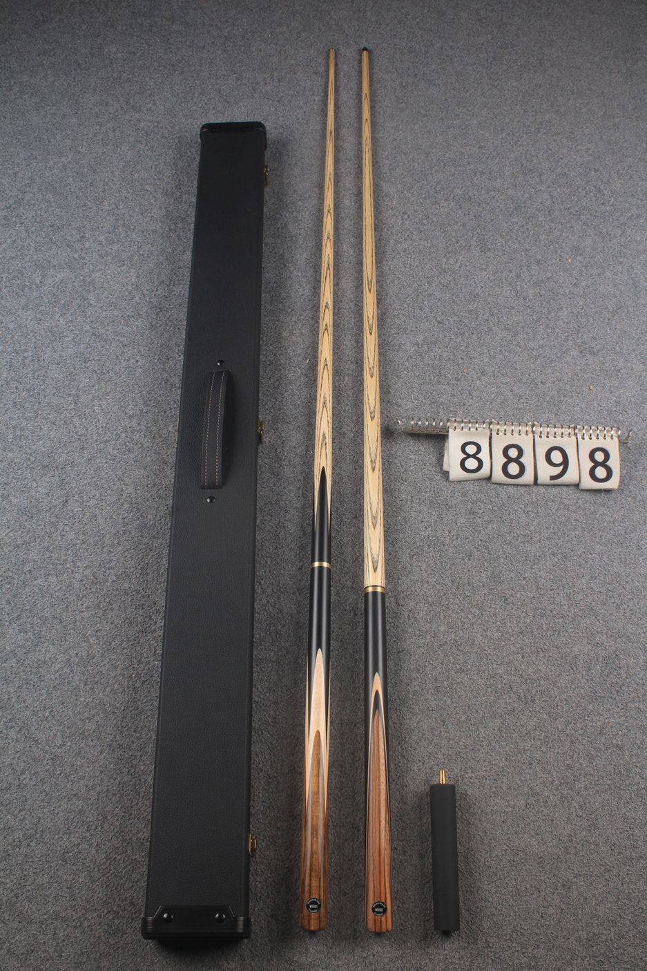 3/4 ASH english pool cue + break cue + case # 8898