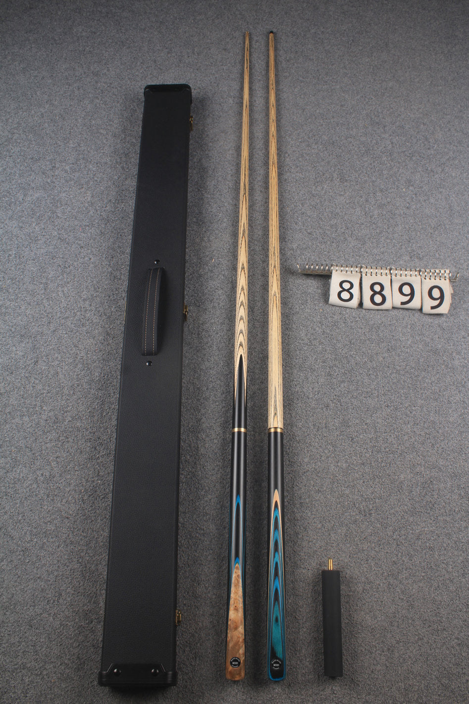 3/4 ASH english pool cue + break cue + case # 8899