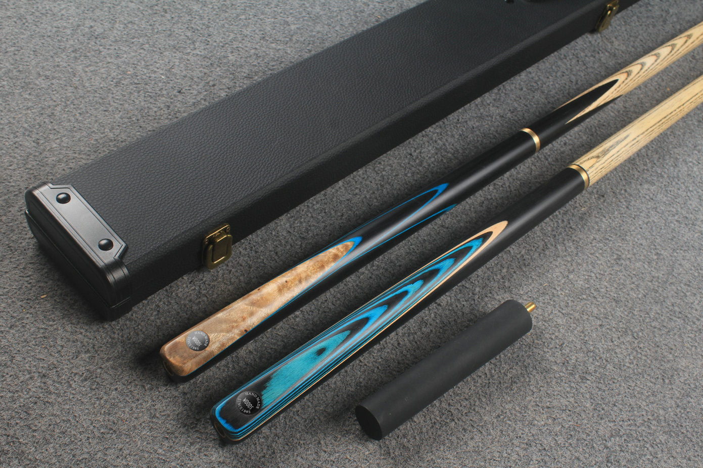 3/4 ASH english pool cue + break cue + case # 8899