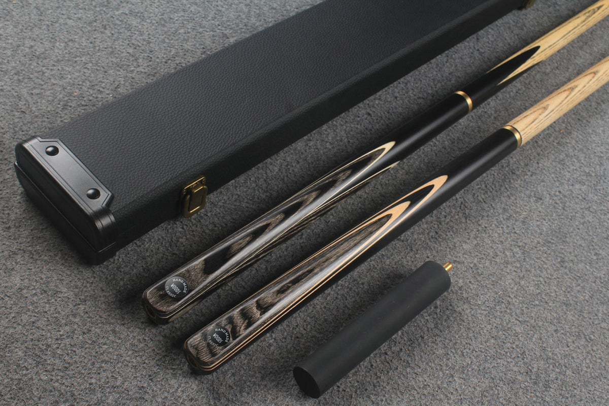 3/4 ASH english pool cue + break cue + case # 8901