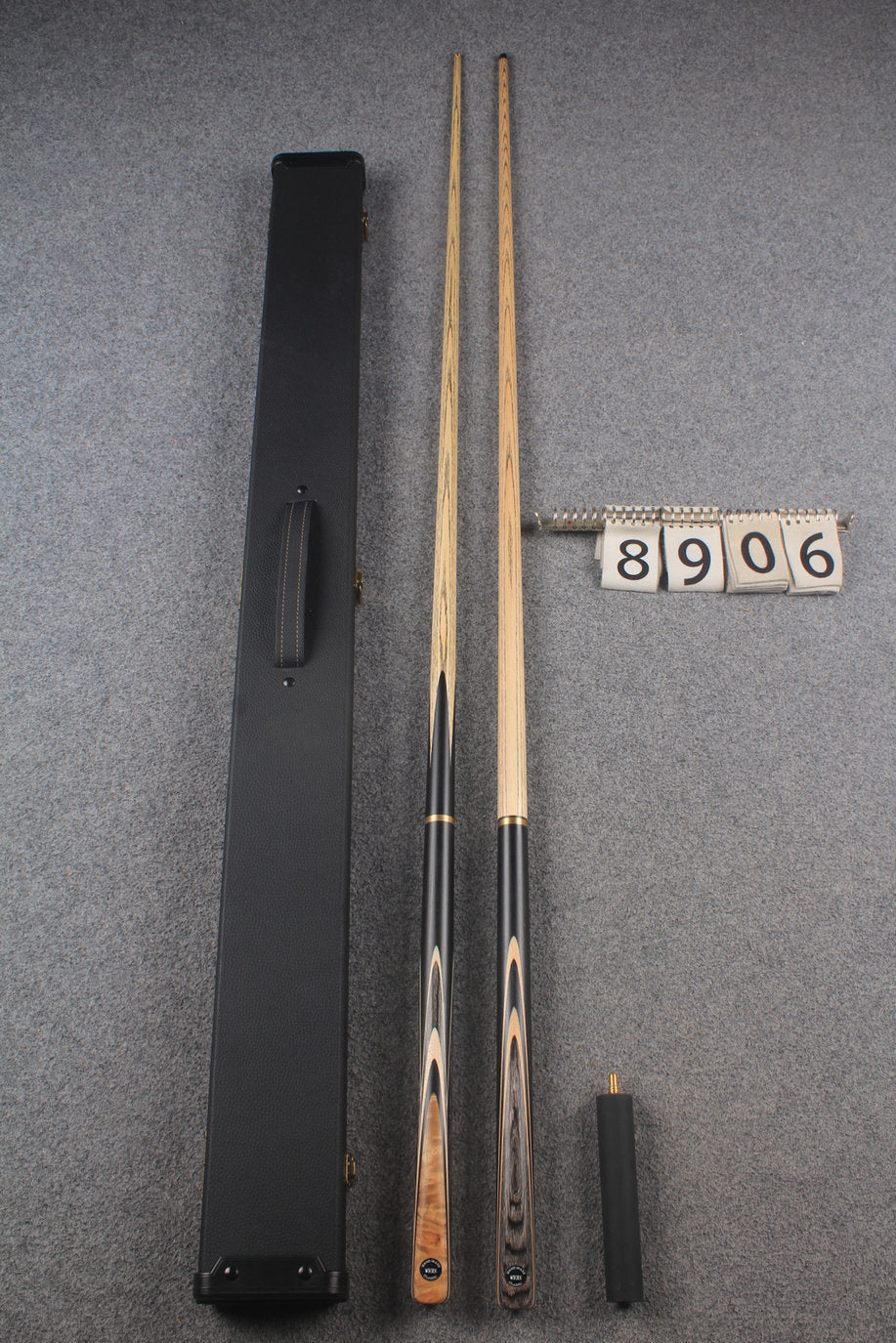 3/4 ASH english pool cue + break cue + case # 8906