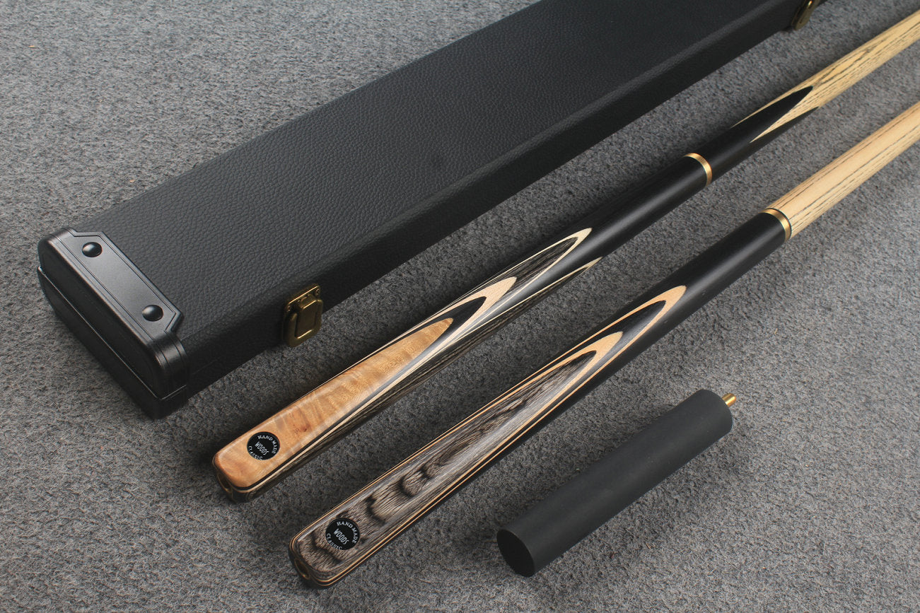 3/4 ASH english pool cue + break cue + case # 8906