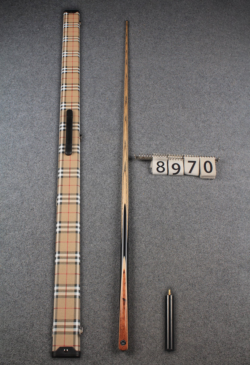 1 piece ash english pool cue  #8970 WOODS CUES