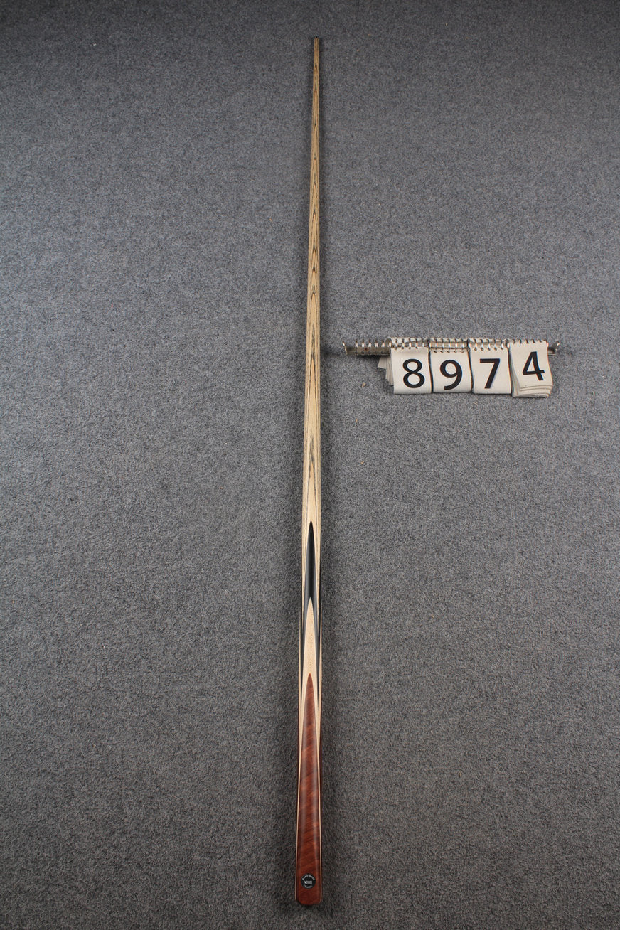1 piece ash english pool cue  #8974 WOODS CUES
