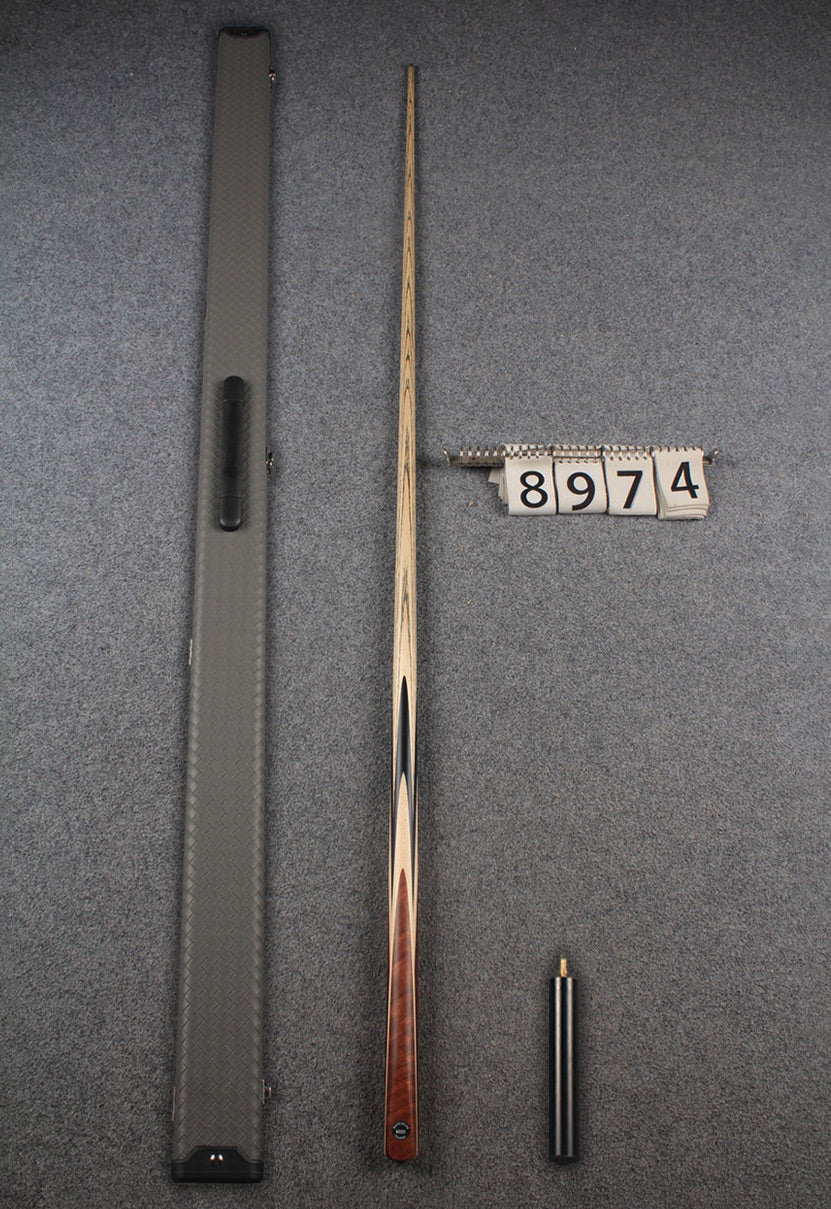1 piece ash english pool cue  #8974 WOODS CUES
