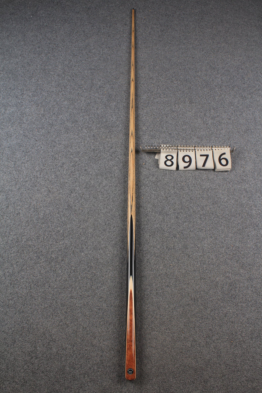 1 piece ash english pool cue  #8976 WOODS CUES