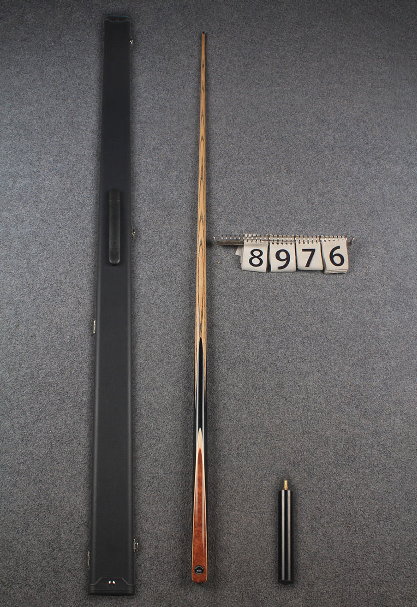 1 piece ash english pool cue  #8976 WOODS CUES