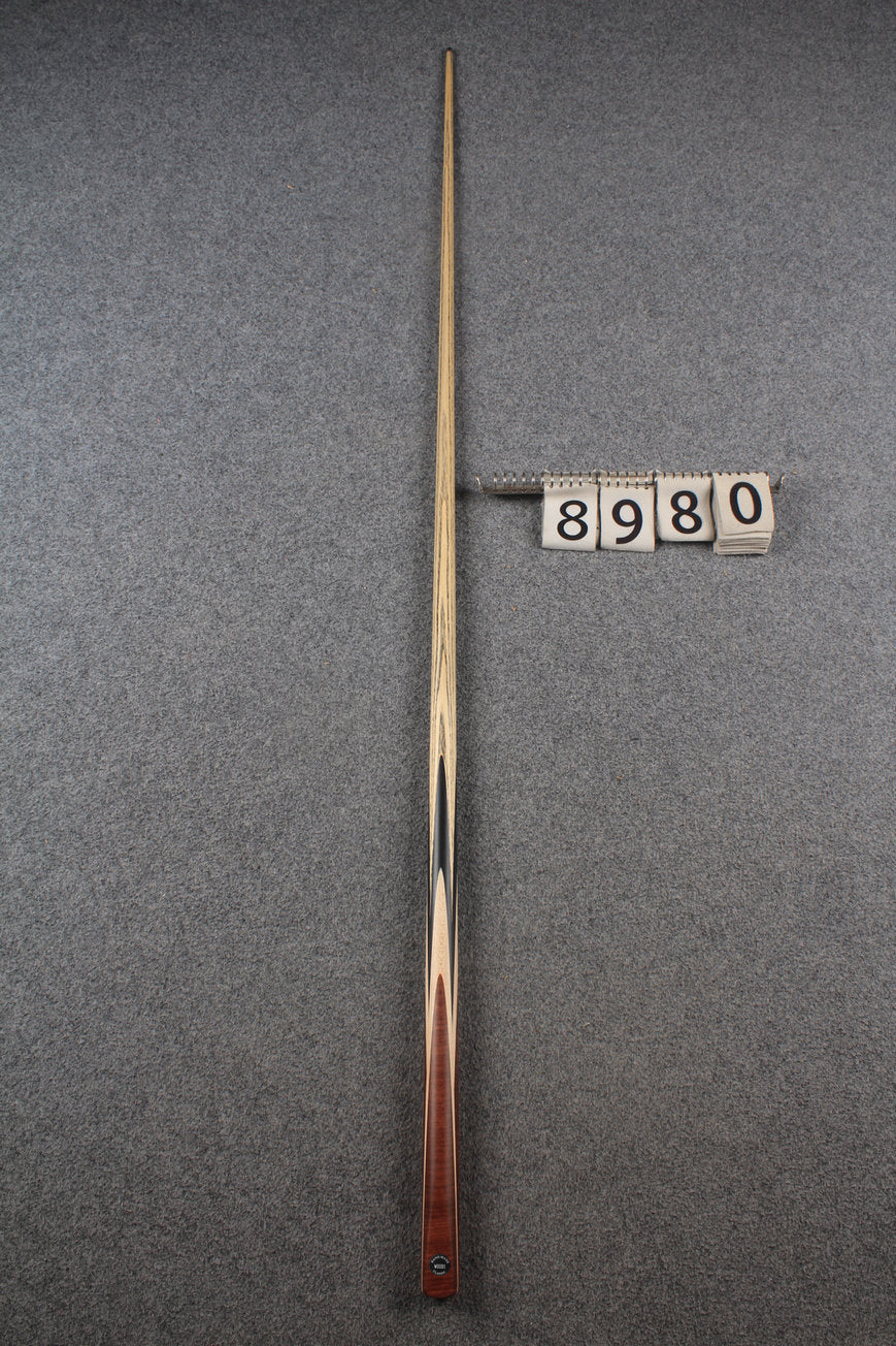 1 piece ash english pool cue  #8980 WOODS CUES