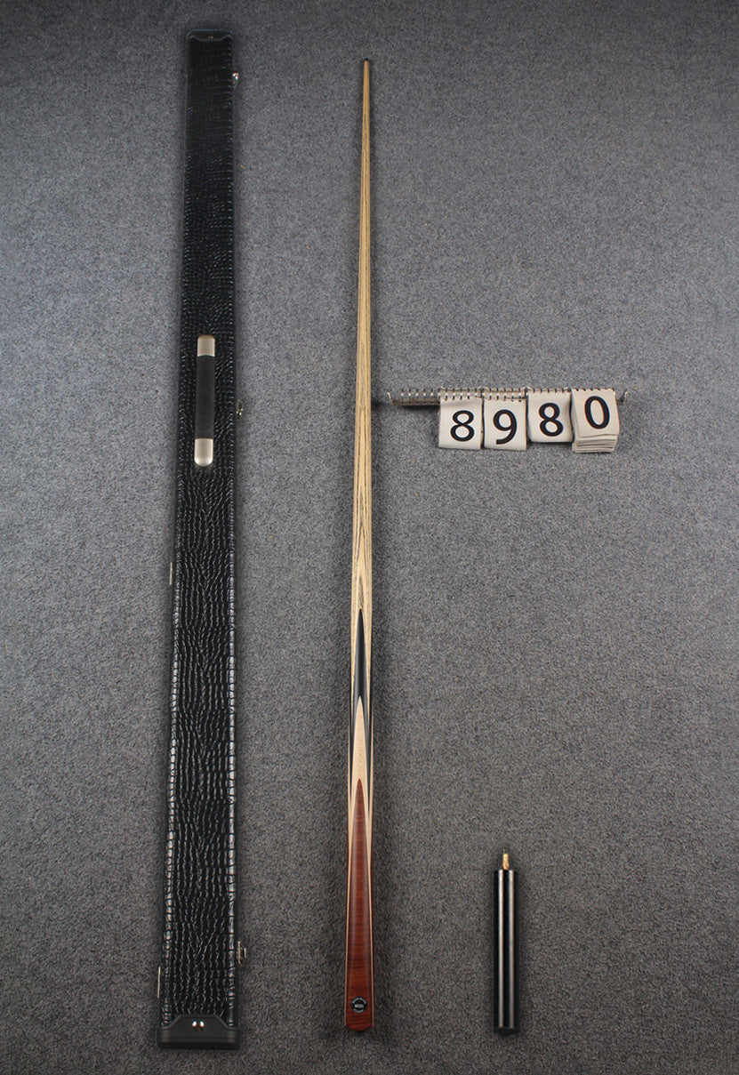 1 piece ash english pool cue  #8980 WOODS CUES