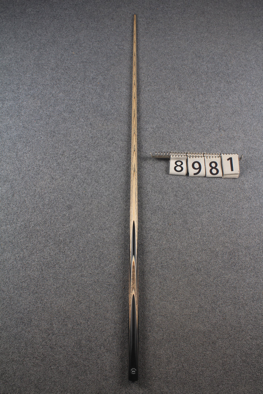 1 piece ash english pool cue  #8981 WOODS CUES