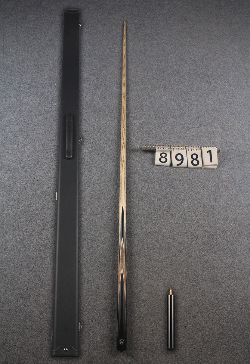 1 piece ash english pool cue  #8981 WOODS CUES