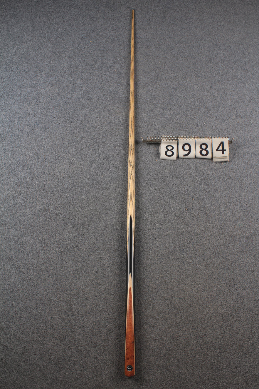 1 piece ash english pool cue  #8984 WOODS CUES
