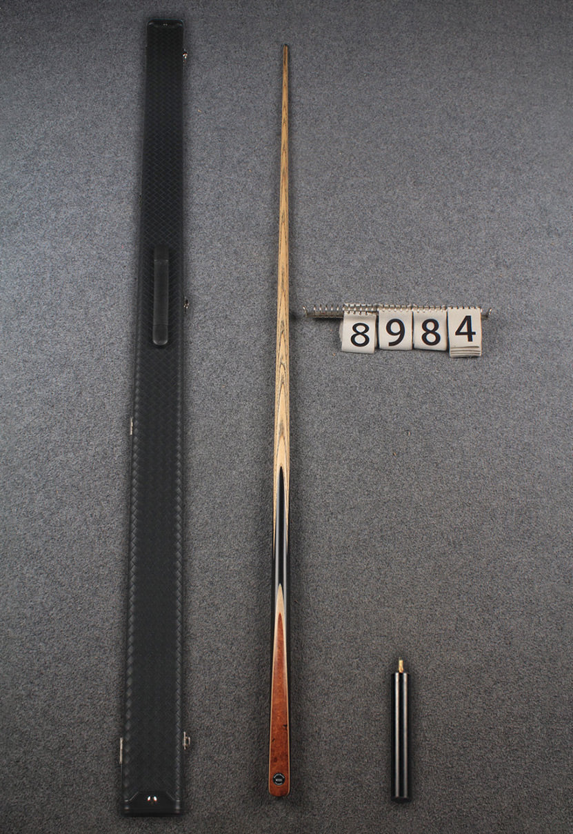 1 piece ash english pool cue  #8984 WOODS CUES