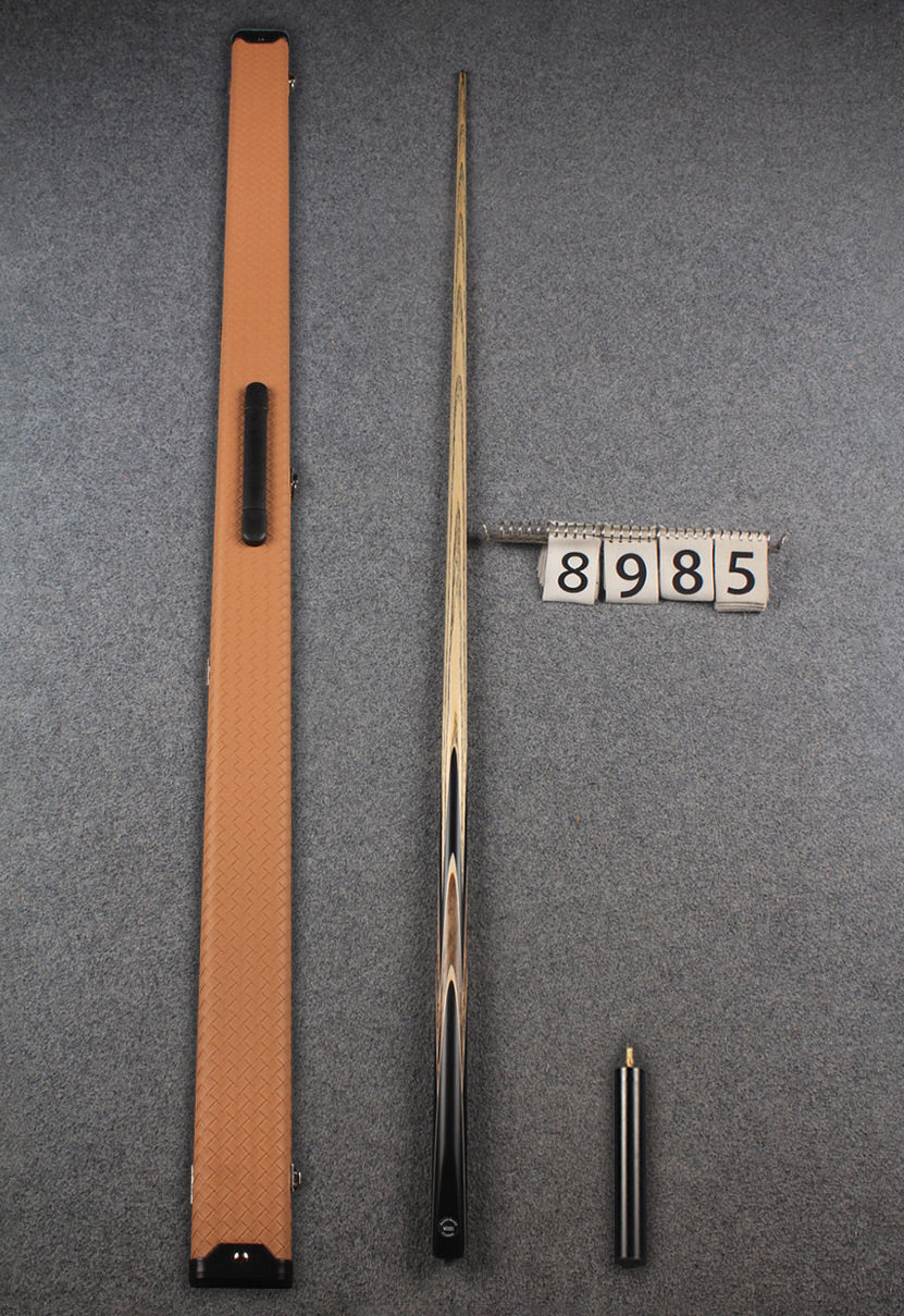 1 piece ash english pool cue  #8985 WOODS CUES