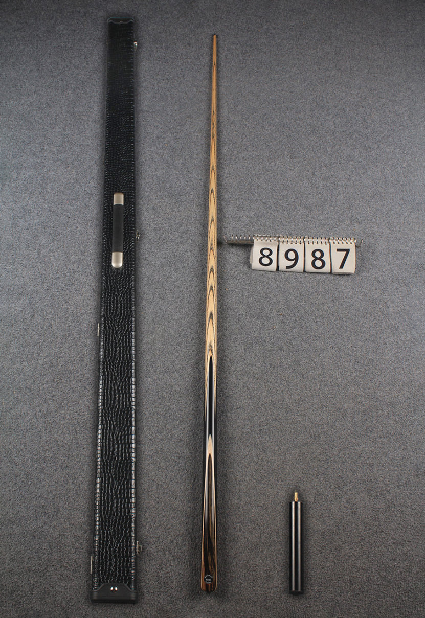 1 piece ash english pool cue  #8987 WOODS CUES