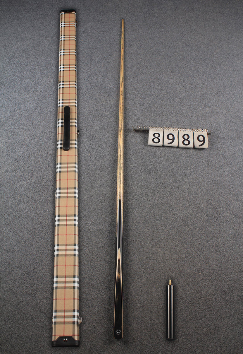 1 piece ash english pool cue  #8989 WOODS CUES