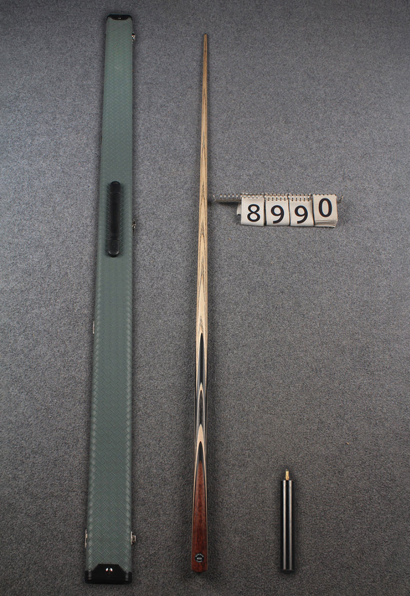 1 piece ash english pool cue  #8990 WOODS CUES