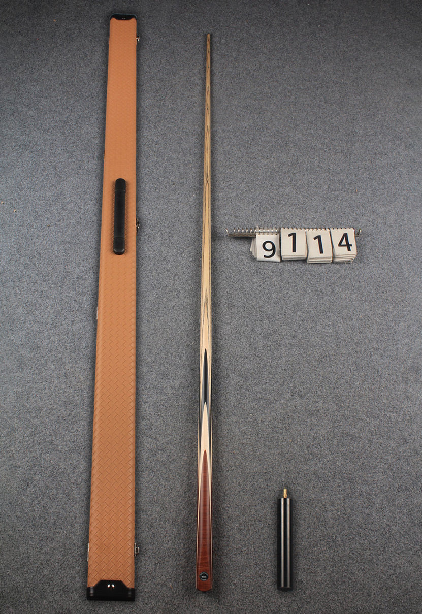 1 piece ash english pool cue  #9114