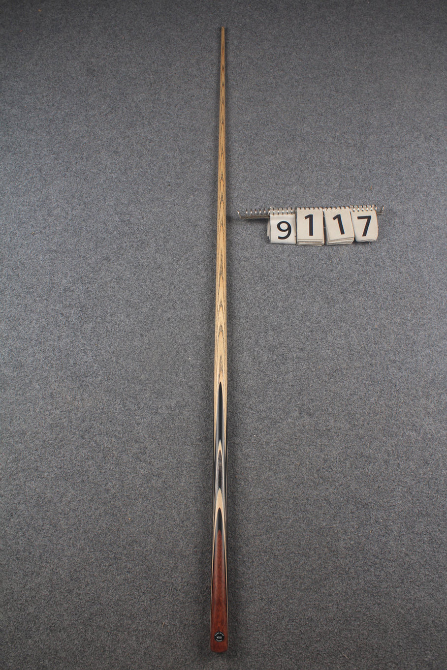 1 piece ash english pool cue  #9117 WOODS CUES