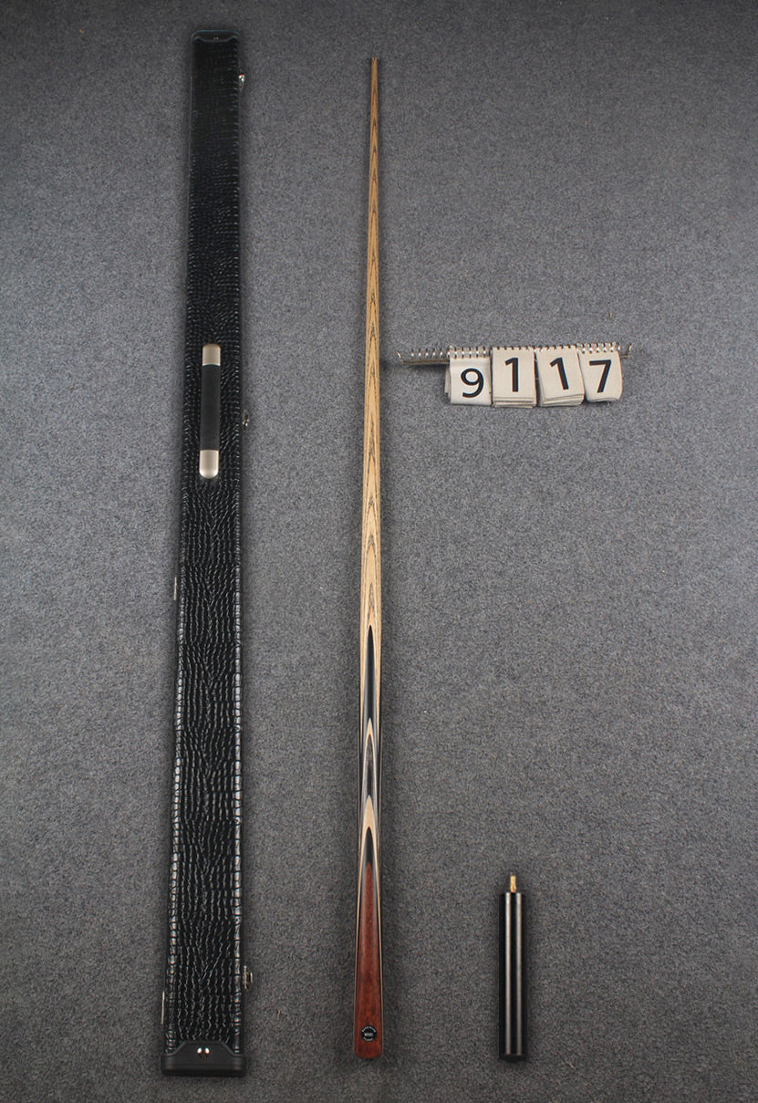1 piece ash english pool cue  #9117 WOODS CUES