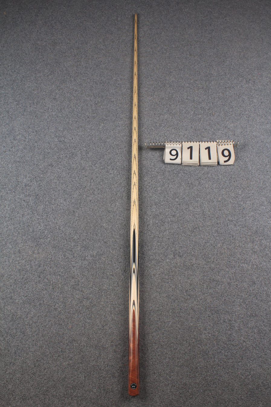 1 piece ash english pool cue  #9119 WOODS CUES