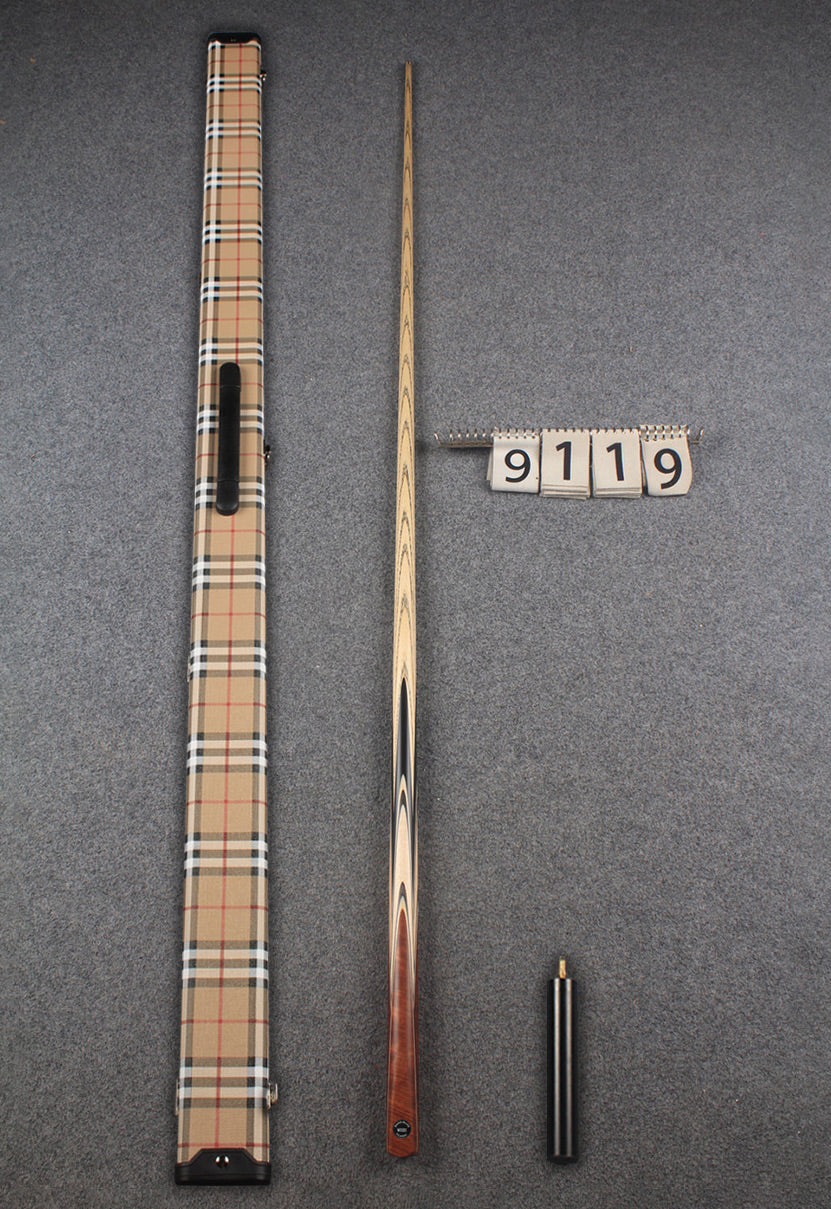 1 piece ash english pool cue  #9119 WOODS CUES