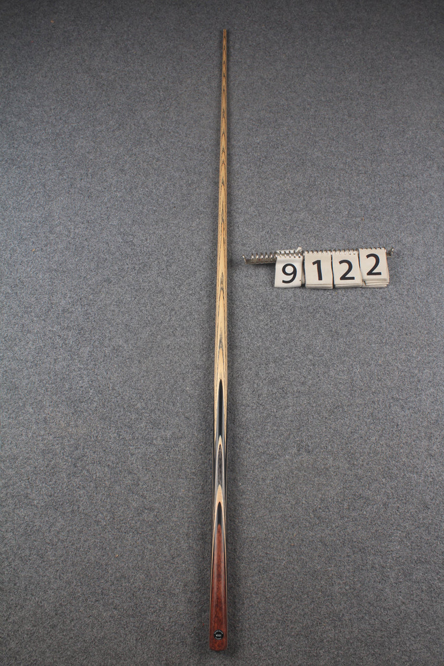 1 piece ash english pool cue  #9122 WOODS CUES