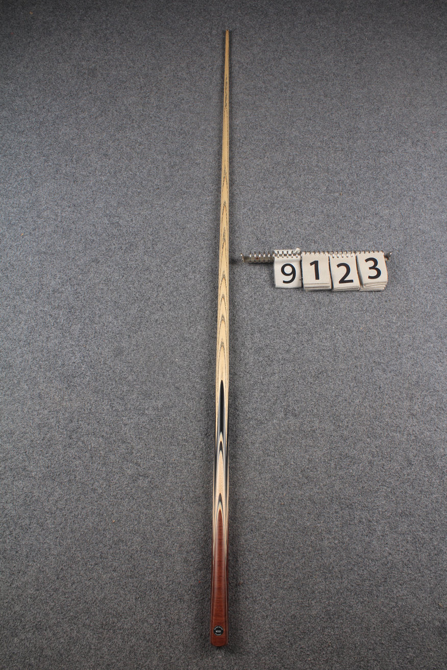 1 piece ash english pool cue  #9123 WOODS CUES