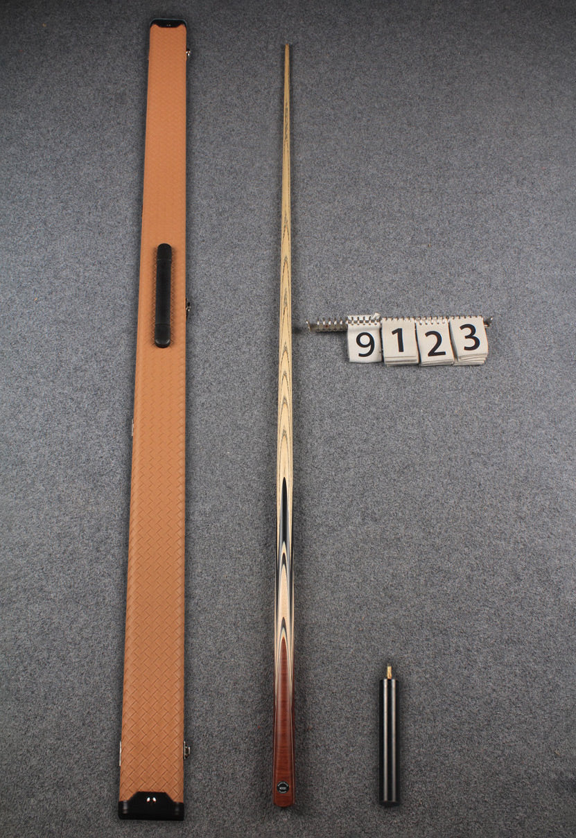 1 piece ash english pool cue  #9123 WOODS CUES