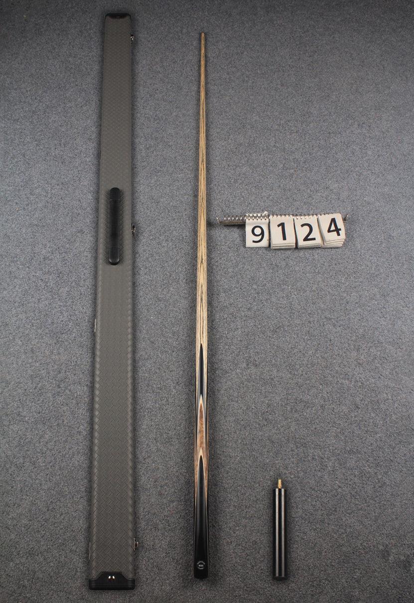 1 piece ash english pool cue  #9124 WOODS CUES