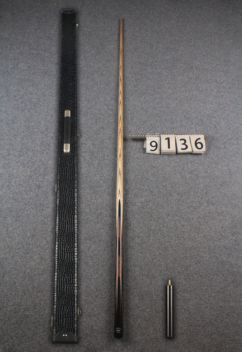 1 piece ash english pool cue  #9136 WOODS CUES