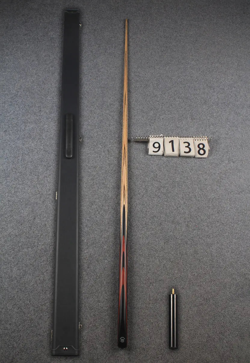 9c138 1 piece ash english pool cue #9138 - WOODS CUES