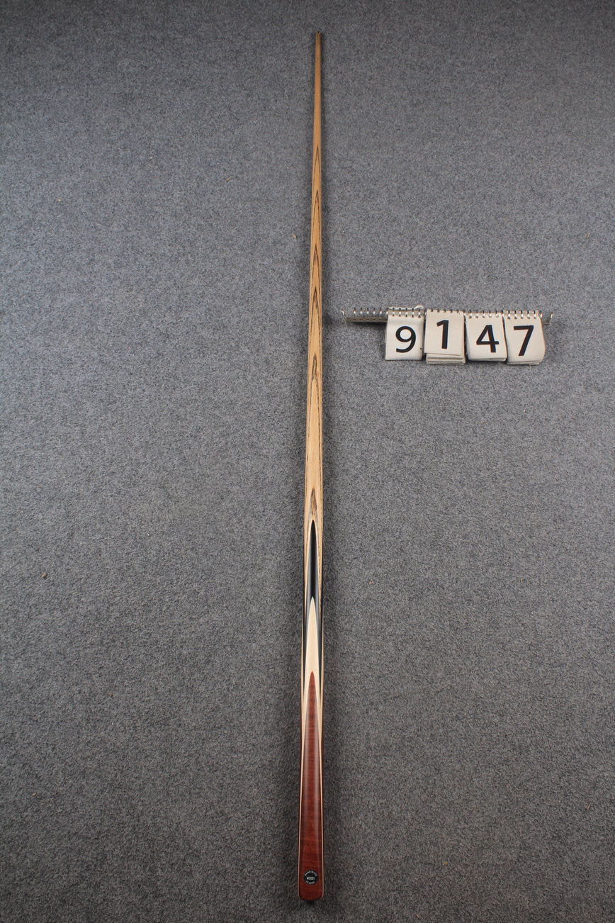 1 piece ash english pool cue  #9147 WOODS CUES