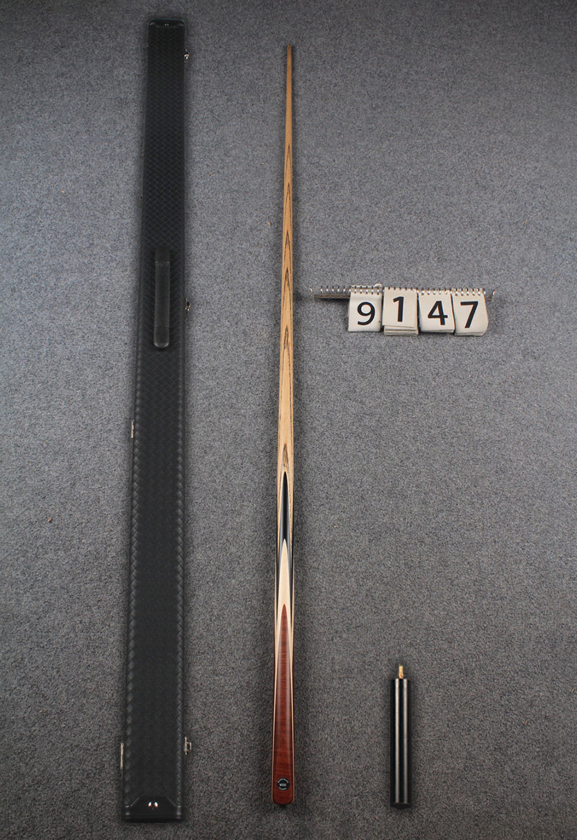 1 piece ash english pool cue  #9147 WOODS CUES